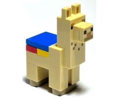 Minecraft Alpaca / Llama, Tan - Brick Bulit