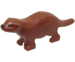 River Otter with Black Eyes and Nose Pattern