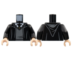 Torso Robe, Sweater, Shirt and Hogwarts Crest Tie Pattern / Black Arms / Light Nougat Hands