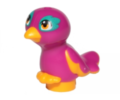 Animal, Air Bird Friends / Elves, Feet Joined with Magenta Body and Bright Light Orange Eyes Pattern (Pepper)