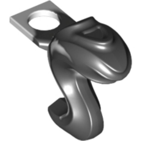 Minifigure, Body Wear Costume Tail Bushy with Marbled White Pattern