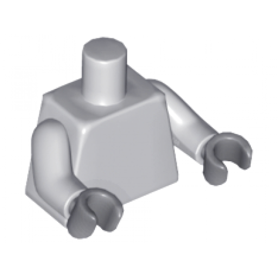 Torso Plain / Light Bluish Gray Arms / Dark Bluish Gray Hands