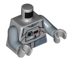 Torso SW AT-AT Driver with Sand Blue Jumpsuit and Bib with Breathing Apparatus Pattern / Sand Blue Arms / Light Bluish Gray Hands