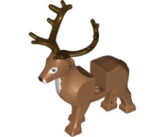 Deer with Dark Brown Antlers (Stag, Reindeer)