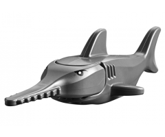 Sawfish with Gills with Black Eyes and White Pupils Pattern