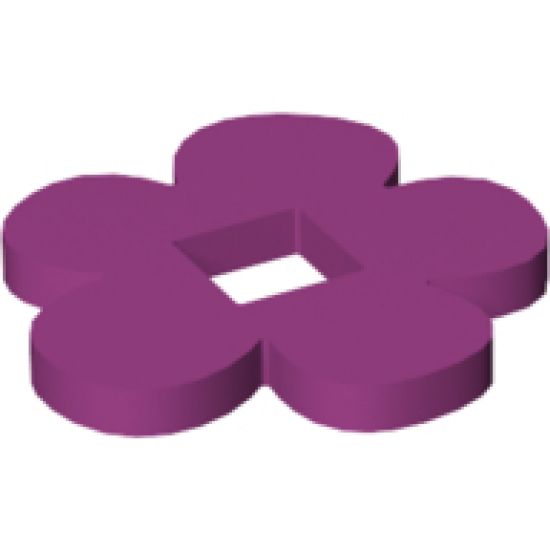 Felt Fabric 4 x 4 Flower Thick with Square Hole