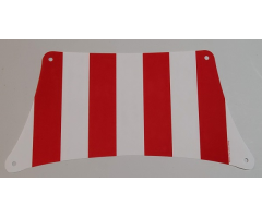 Cloth Sail 33 x 17 Top with Red Thick Stripes Pattern