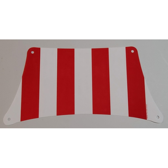 Cloth Sail 33 x 17 Top with Red Thick Stripes Pattern