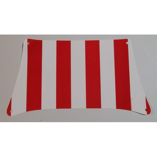 Cloth Sail 36 x 20 Bottom with Red Thick Stripes Pattern