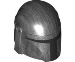 Minifigure, Headgear Helmet with Holes, SW Mandalorian with Black Visor Pattern