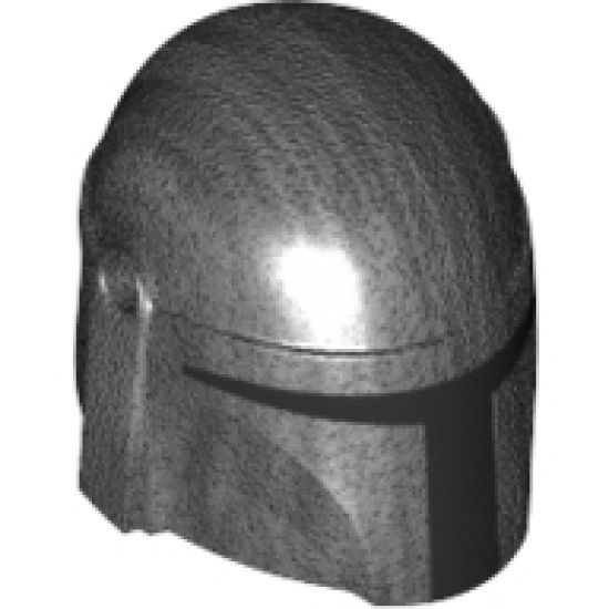 Minifigure, Headgear Helmet with Holes, SW Mandalorian with Black Visor Pattern