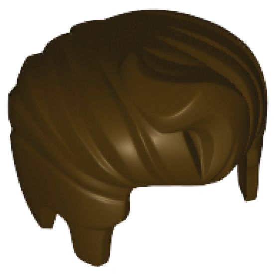 Minifigure, Hair Swept Back with Forelock