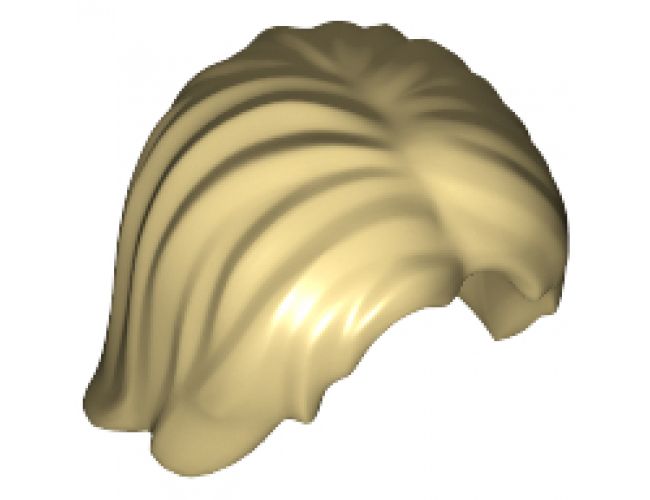 Minifigure, Hair Mid-Length Tousled with Center Part