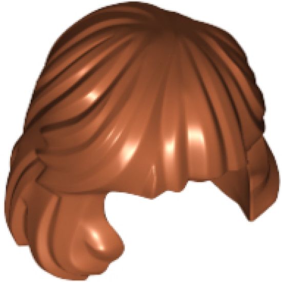 Minifigure, Hair Female Mid-Length Combed Behind Ear