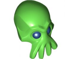 Minifigure, Head, Modified Alien with 4 Mouth Tentacles and Dark Blue Eyes Pattern