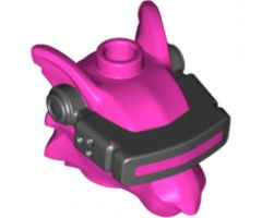 Minifigure, Head, Modified Alien Rat with Black VR Visor Pattern