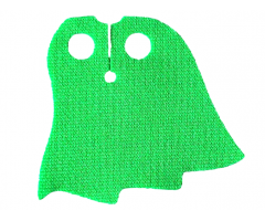 Minifigure Cape Cloth, Asymmetrical, 4 Points, Rounded - Spongy Stretchable Fabric