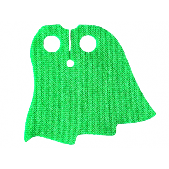 Minifigure Cape Cloth, Asymmetrical, 4 Points, Rounded - Spongy Stretchable Fabric