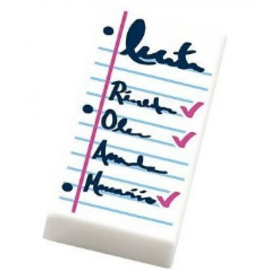 Tile 1 x 2 with Notepad with List and Check Marks Pattern (Undetermined Type)