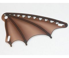 Plastic Part for Set  7139 - Scalloped Wing with Brown Stick Limb and Leather Membranes Pattern