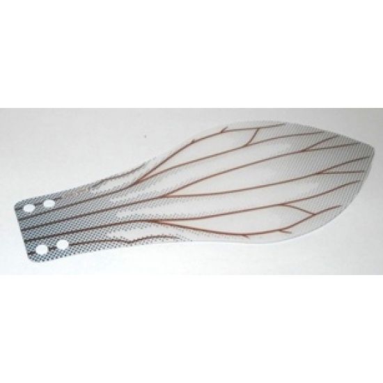 Plastic Part for Set 76039 - Trans-Clear Insect Wing with Veins Pattern