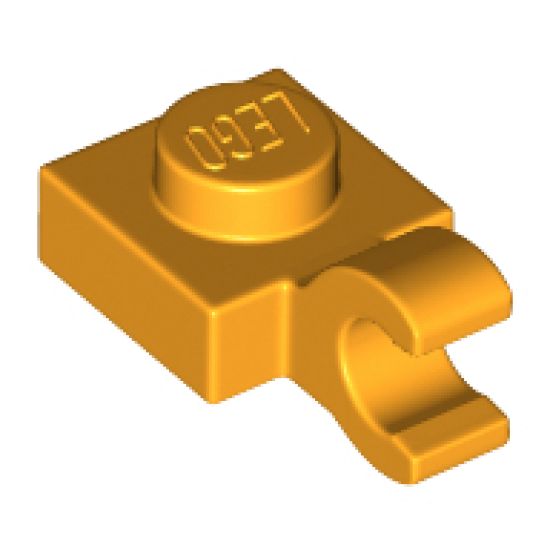 Plate, Modified 1 x 1 with Open O Clip (Horizontal Grip)