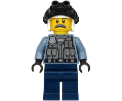 Police - Officer Sam Grizzled, Sand Blue Jacket