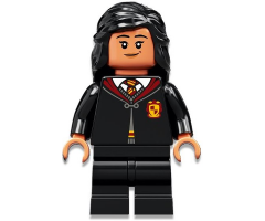 Parvati Patil, Gryffindor Robe Clasped, Black Medium Legs