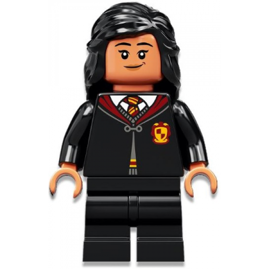 Parvati Patil, Gryffindor Robe Clasped, Black Medium Legs