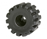 Wheel Full Rubber Flat with Axle Hole