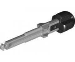 Projectile Arrow, Solid Shaft with Molded Flexible Rubber Black Cross Shaped End Pattern