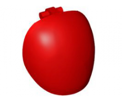 Large Figure Armor, Round, Smooth with Bar Handle - Free Ends