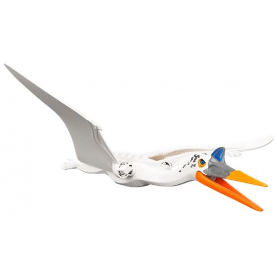 Dinosaur Quetzalcoatlus with Blue Eyes and Orange Jaw