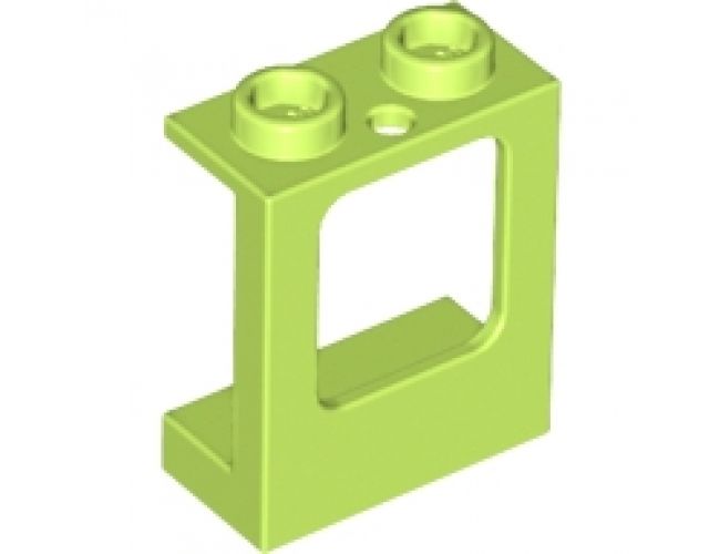 Window 1 x 2 x 2 Plane, Single Hole Top and Bottom for Glass