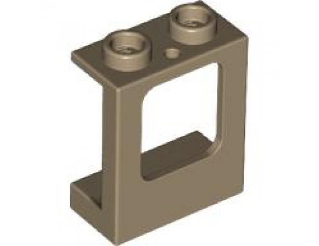 Window 1 x 2 x 2 Plane, Single Hole Top and Bottom for Glass