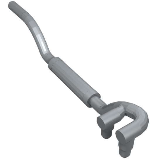 Vehicle Exhaust Pipe Twin Inlet 11L Left