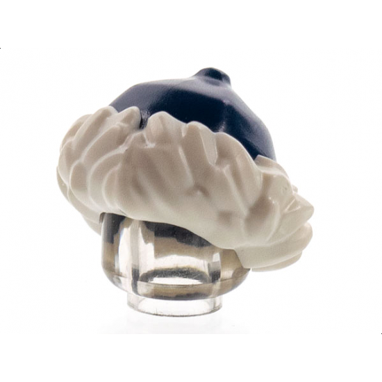 Minifigure, Headgear Hat with White Fur Lining Pattern