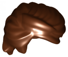 Minifigure, Hair Swept Back Tousled