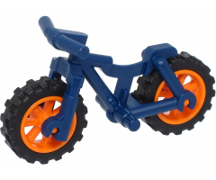 Bicycle Heavy Mountain Bike with Orange Wheels and Black Tires (36934 / 50862 / 50861)