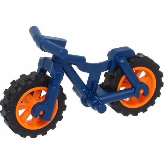 Bicycle Heavy Mountain Bike with Orange Wheels and Black Tires (36934 / 50862 / 50861)