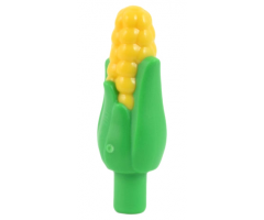 Corn Cob with Husk and Molded Yellow Kernels Pattern (Maize)