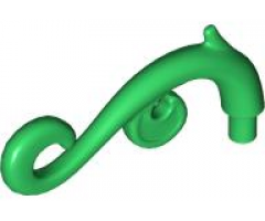 Plant Stem, Curved with 2 Thorns and 2 Swirls