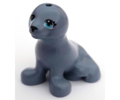 Seal, Friends with Black Nose and Eyelashes, Medium Azure Eyes Pattern