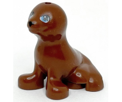 Seal, Friends with Black Nose and Eyelashes, Medium Blue Eyes Pattern