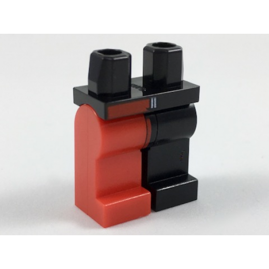 Hips and 1 Black Left Leg, 1 Red Right Leg with Red Right Side Belt Pattern