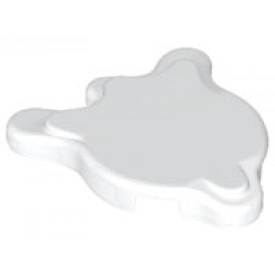 Tile, Round 2 x 2 Splat with Side Extensions