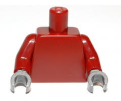 Torso Plain / Dark Red Arms / Dark Bluish Gray Hands