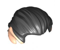 Minifigure, Hair Swept Back with Pointed Light Nougat Ears Pattern