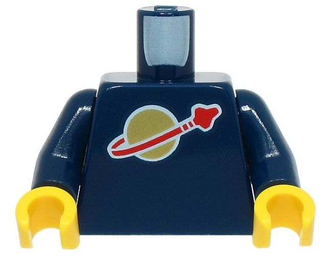 Torso Space Classic Moon Logo High on Torso Pattern, Inside with Ribs (second reissue) / Dark Blue Arms / Yellow Hands (BAM)