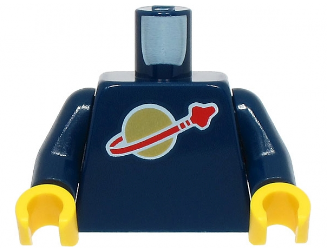 Torso Space Classic Moon Logo High on Torso Pattern, Inside with Ribs (second reissue) / Dark Blue Arms / Yellow Hands (BAM)